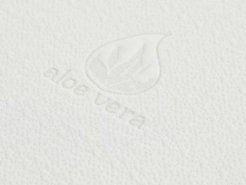 Vente-unique Surmatelas 140 x 190 cm luxe mémoire de forme coutil aloe vera ép.5cm - LACETO de NATUREA Outlet