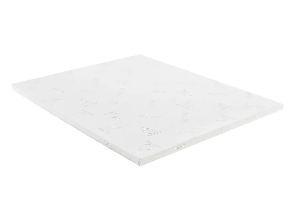 Vente-unique Surmatelas 140 x 190 cm luxe mémoire de forme coutil aloe vera ép.5cm - LACETO de NATUREA Outlet