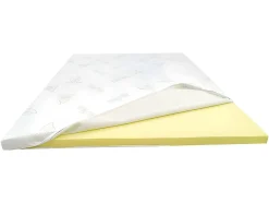 Vente-unique Surmatelas 160 x 200 cm luxe mémoire de forme coutil aloe vera ép.5cm - LACETO de NATUREA
