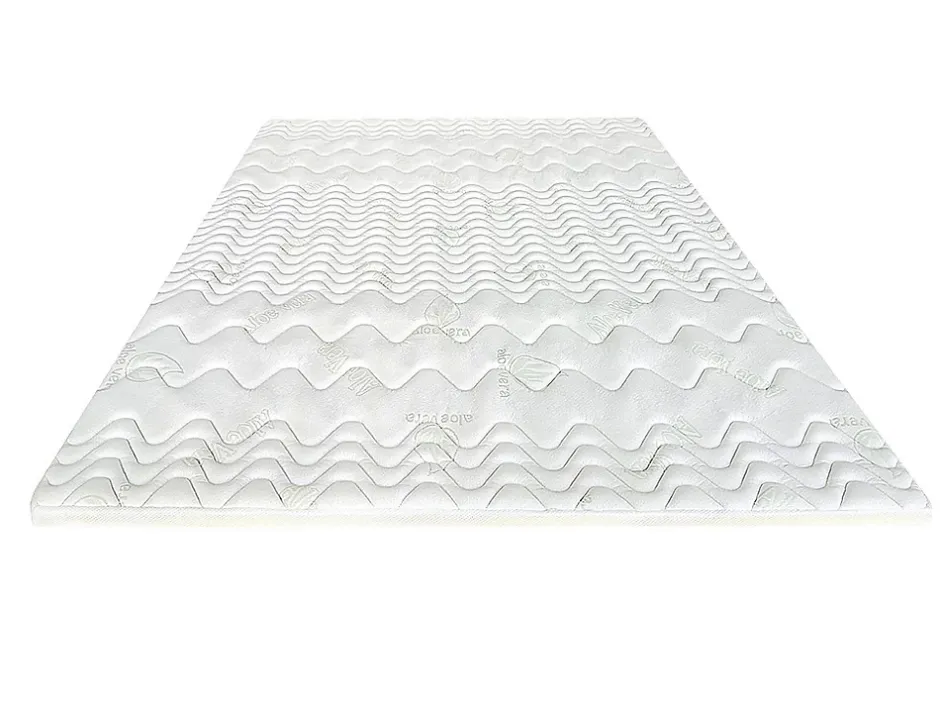 Vente-unique Surmatelas 180 x 200 cm mémoire de forme coutil aloe vera ép.5cm - ANTASSE de NATUREA Discount