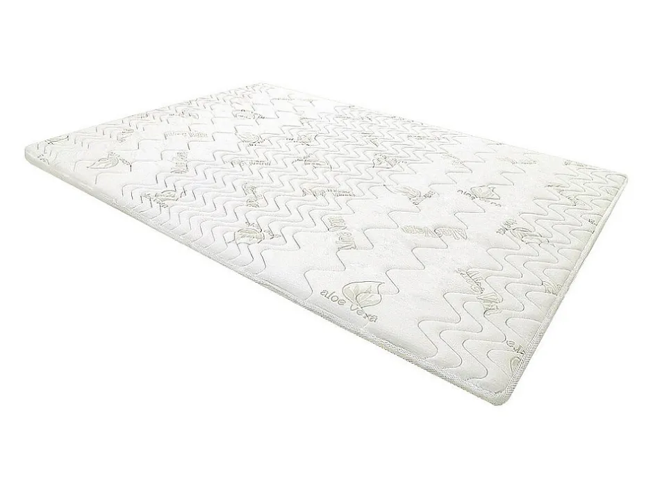 Vente-unique Surmatelas 140 x 190 cm mémoire de forme coutil aloe vera ép.5cm - ANTASSE de NATUREA