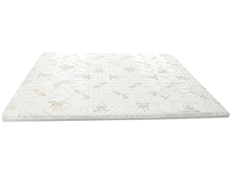 Vente-unique Surmatelas 160 x 200 cm mémoire de forme coutil aloe vera ép.5cm - ANTASSE de NATUREA