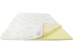 Vente-unique Surmatelas 160 x 200 cm mémoire de forme coutil aloe vera ép.5cm - ANTASSE de NATUREA
