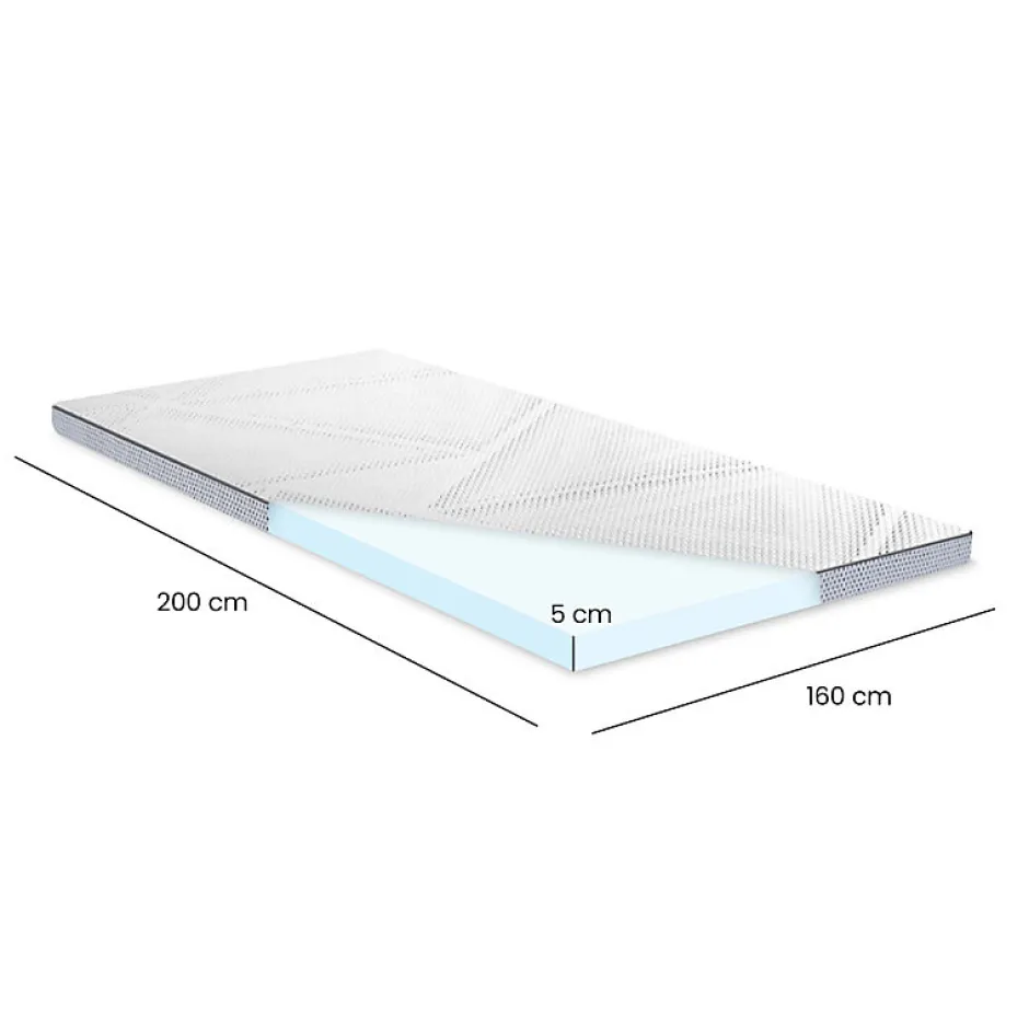 Meubletmoi Surmatelas 160 x 200 cm mousse mémoire de forme et gel AirFeel™ - LUNA Sale