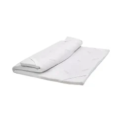 Talamo Italia Surmatelas carré et demi Dlosacc, Surmatelas pour améliorer la posture, Surmatelas en mousse à mémoire de forme, 120x200xh5 cm