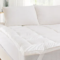 Sensei Maison Surmatelas de confort 5 cm percale de coton 1100 g/m² 80x200 cm COZY CONFORT