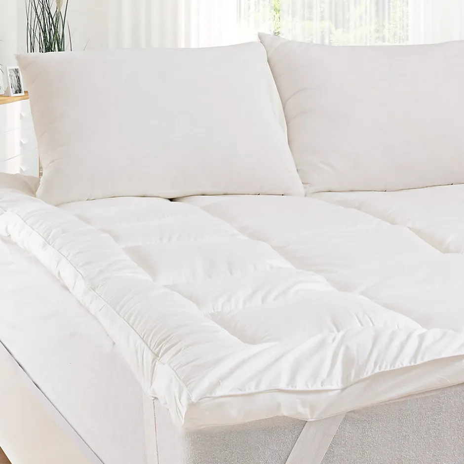 Sensei Maison Surmatelas de confort 5 cm percale de coton 1100 g/m² 80x200 cm COZY CONFORT
