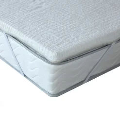 Idliterie Surmatelas déhoussable mousse à mémoire forme 50kg/m3 160x200