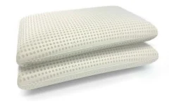 Talamo Italia Surmatelas double Sagittaire, Ensemble matelas avec oreillers, Surmatelas en mousse à mémoire de forme, 180x200xh5 cm