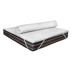 Talamo Italia Surmatelas double Sagittaire, Ensemble matelas avec oreillers, Surmatelas en mousse à mémoire de forme, 180x200xh5 cm