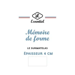 Lestra Surmatelas Softyne à mémoire de forme 80 x 200 cm Clearance