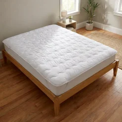 Sweetnight Surmatelas Moelleux 90x200 cm - Protege Matelas Impermeable - Housse Coton - 4 Coins Elastiques - Traitement Anti-Acarien