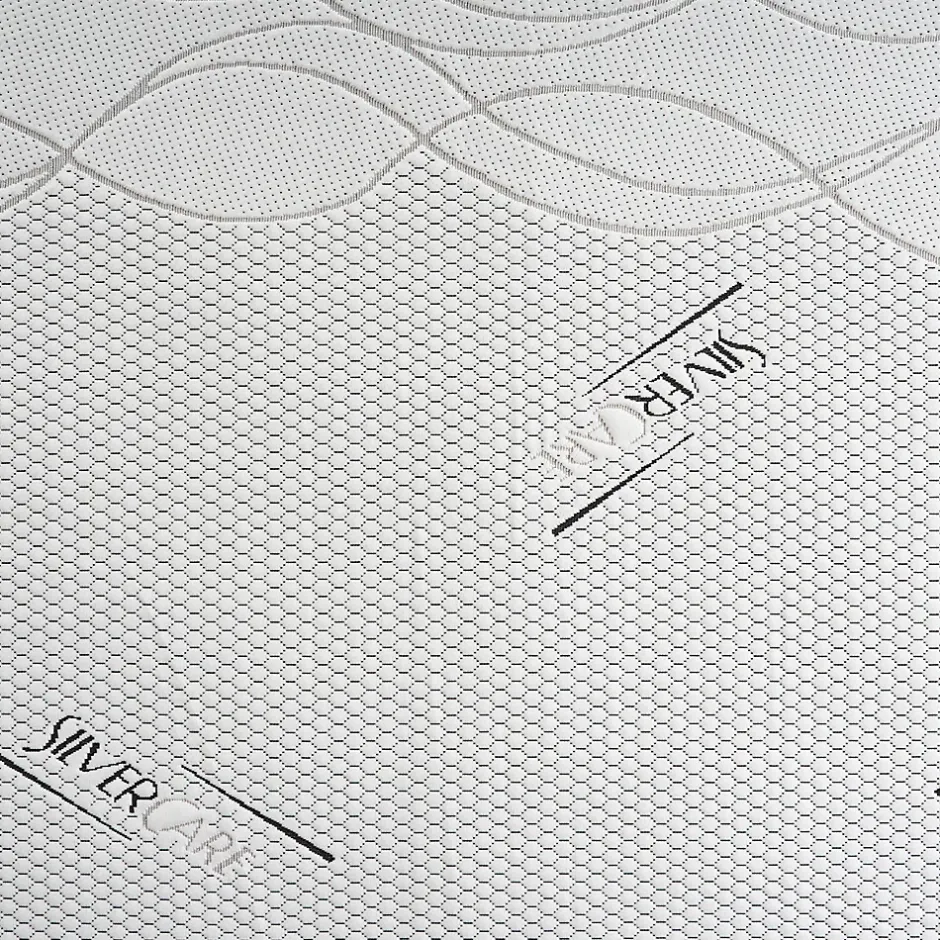 Materassiedoghe Sur-matelas 200x200 - Mousse à Mémoire De Forme - Epaisseur 5 cm - Revêtement Amovible Silver Fresh Outlet