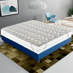 Materassiedoghe Sur-matelas 80x190 - Mousse à Mémoire De Forme De 3 Cm - Revêtement Silver Fresh