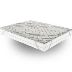Materassiedoghe Sur-matelas 80x200 - Mousse à Mémoire De Forme De 3 Cm - Revêtement Silver Fresh