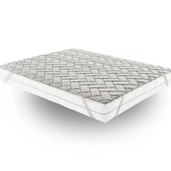 Materassiedoghe Sur-matelas 180x200 - Mousse à Mémoire De Forme De 3 Cm - Revêtement Silver Fresh