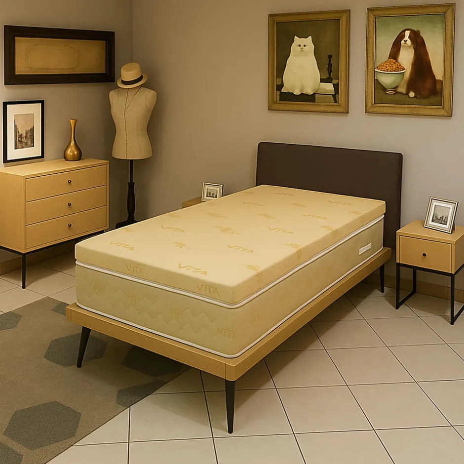 King Of Dreams Surmatelas 90x190 cm - 4 cm Hyper Moelleux - Dehoussable - Entretien Facile - Confort optimal - Idéal pour sommeil réparateur - SU