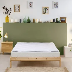 Bleu Calin Surmatelas 160x200 cm Confort ANTI-ACARIENS
