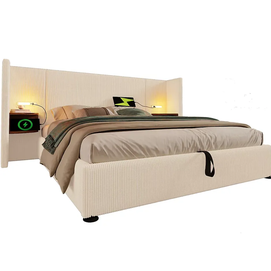 Redom Table basse 50x50,5H cm et 60x36x43,5H cm, ensemble 2 pieces empilable avec plateau MDF blanc Best