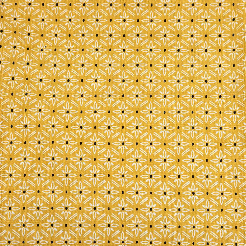 Atmosphera Créateur D'Intérieur Tablier imprimé Paty - jaune ocre - coton 60x80 cm - Atmosphera