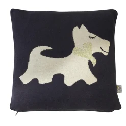 Sevira Kids Taie de coussin en coton bio chien Scotty Best
