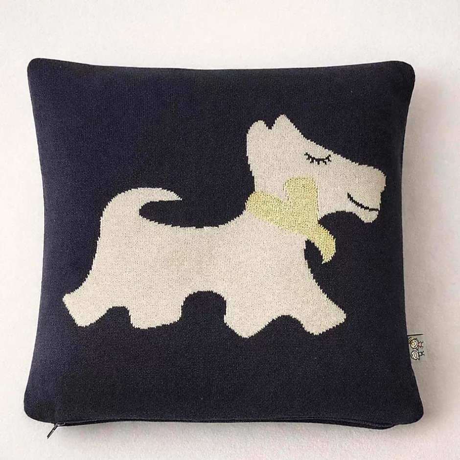 Sevira Kids Taie de coussin en coton bio chien Scotty Best