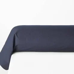 Atmosphera Créateur D'Intérieur Taie de traversin Carina 85x185cm bleu encre - Atmosphera