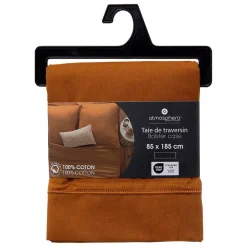 Atmosphera Créateur D'Intérieur Taie de traversin Carina 85x185cm jaune cumin - Atmosphera Clearance