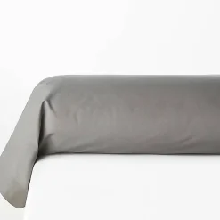 Atmosphera Créateur D'Intérieur Taie de traversin Carina 85x185cm gris souris - Atmosphera Discount