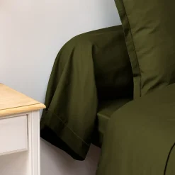 Atmosphera Créateur D'Intérieur Taie de traversin Carina 85x185cm vert kaki - Atmosphera Online