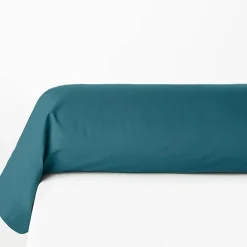 Atmosphera Créateur D'Intérieur Taie de traversin Carina 85x185cm bleu canard - Atmosphera Sale