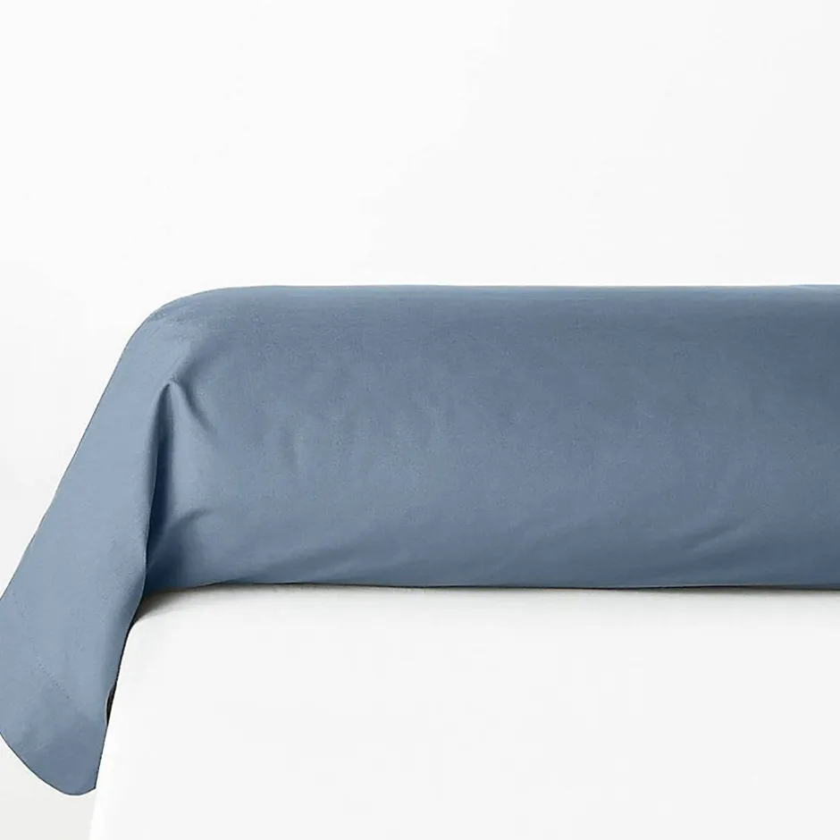 Atmosphera Créateur D'Intérieur Taie de traversin Carina 85x185cm bleu orage - Atmosphera