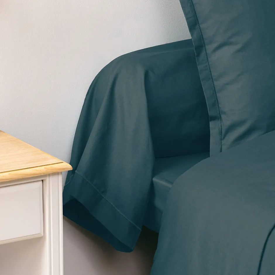 Atmosphera Créateur D'Intérieur Taie de traversin Carina 85x185cm bleu orage - Atmosphera