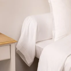 Atmosphera Créateur D'Intérieur Taie de traversin Carina 85x185cm blanc - Atmosphera