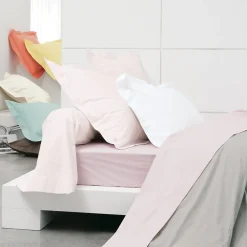 Linnea Taie de traversin uni 185x43 cm pur percale PRIMO Blanc