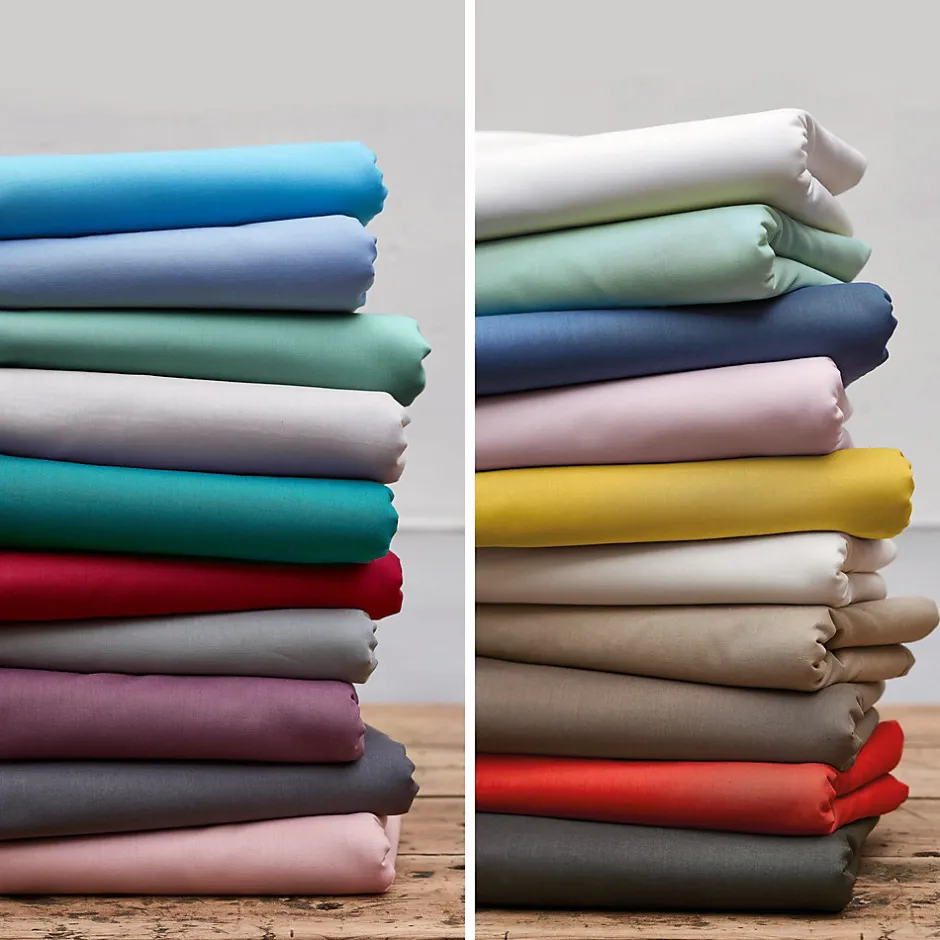 Linnea Taie de traversin uni 140x43 cm coton ALTO Blanc