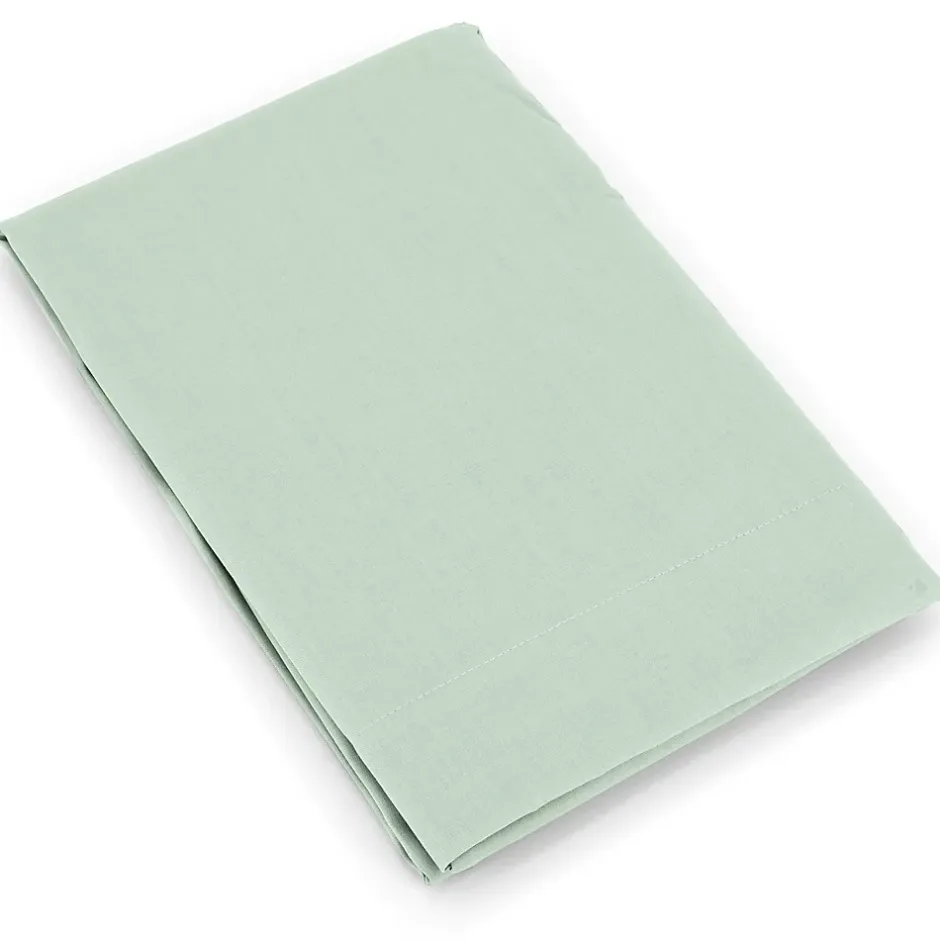 Linnea Taie de traversin uni 230X43 cm coton ALTO vert fleur d'amandier Best
