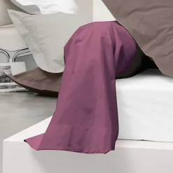 Linnea Taie de traversin uni 185X43 cm coton ALTO Raisin Sale