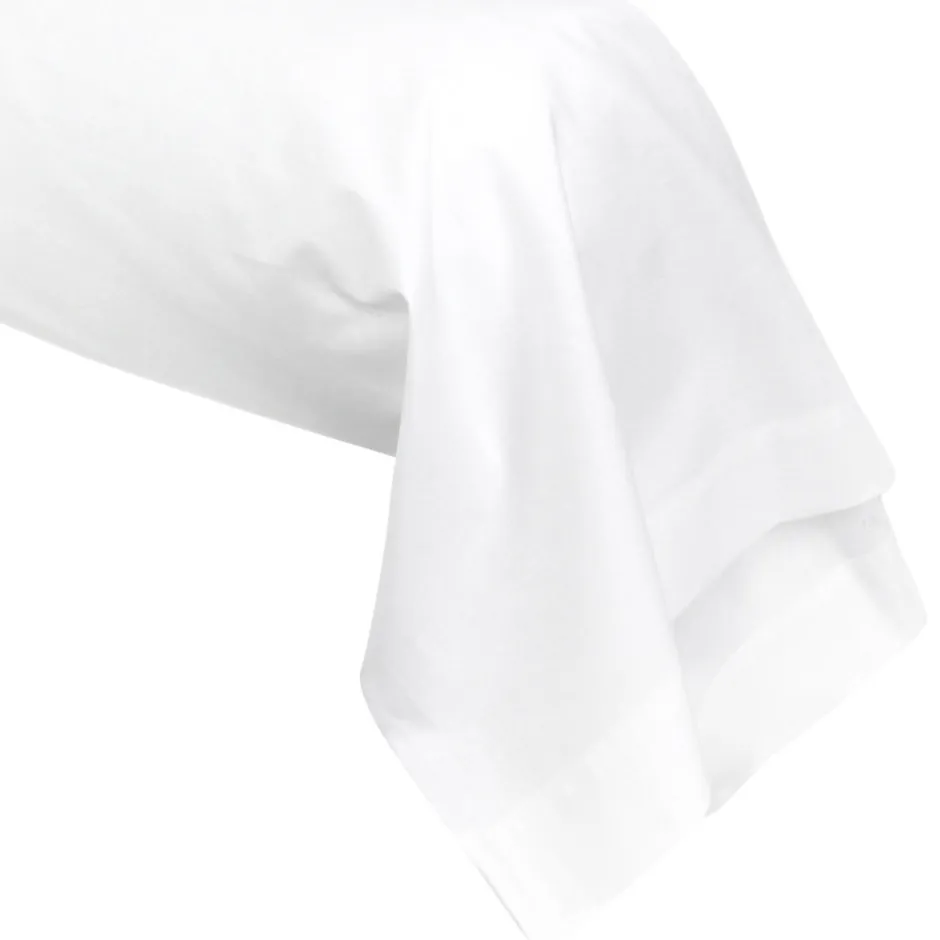 Linnea Taie de traversin uni 230x43 cm coton ALTO Blanc