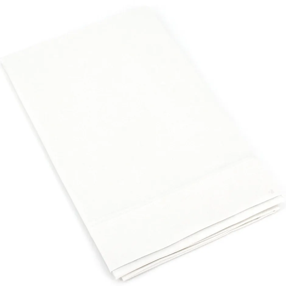 Linnea Taie de traversin uni 230x43 cm coton ALTO Blanc