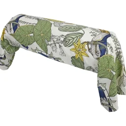 Linnea Taie de traversin 140x43 cm coton TOCO vert Outlet