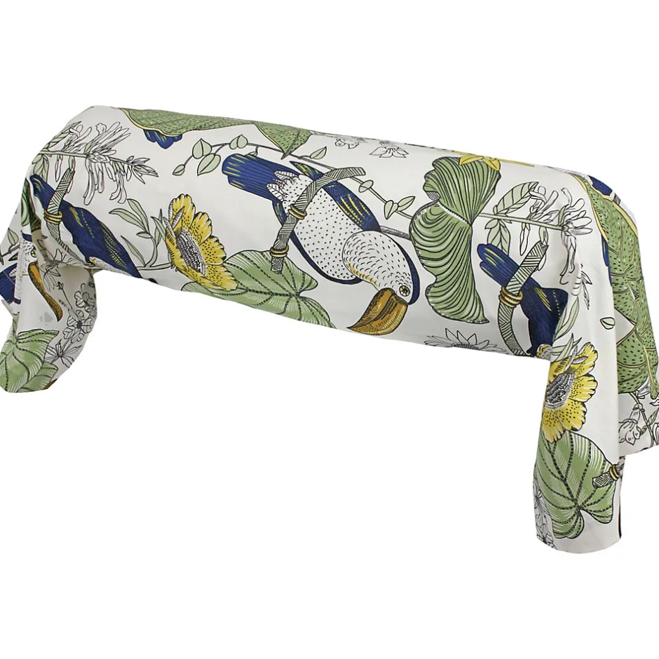 Linnea Taie de traversin 200x43 cm coton TOCO vert