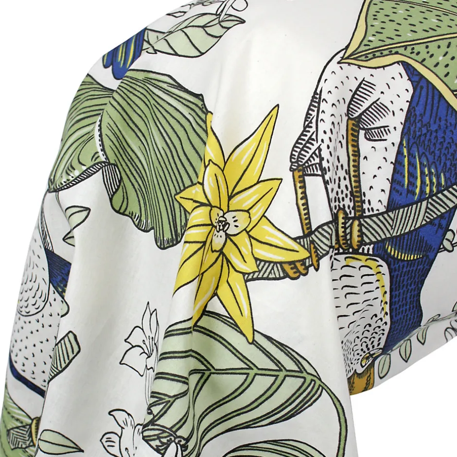 Linnea Taie de traversin 200x43 cm coton TOCO vert