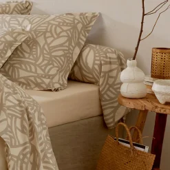 Linnea Taie de traversin 200x43 cm coton lavé SERENA Beige écru