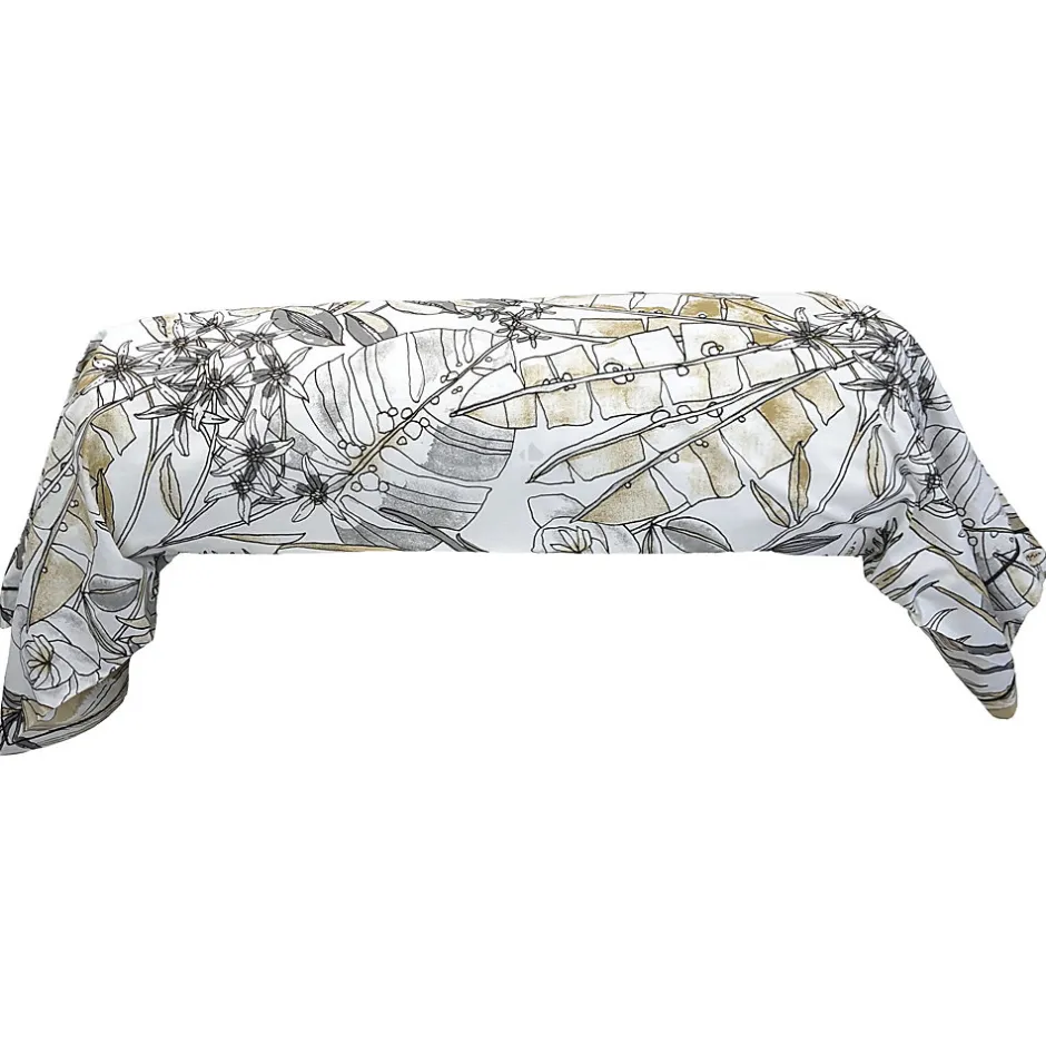 Linnea Taie de traversin 240x43 cm coton SUMATRA gris Fusain Outlet