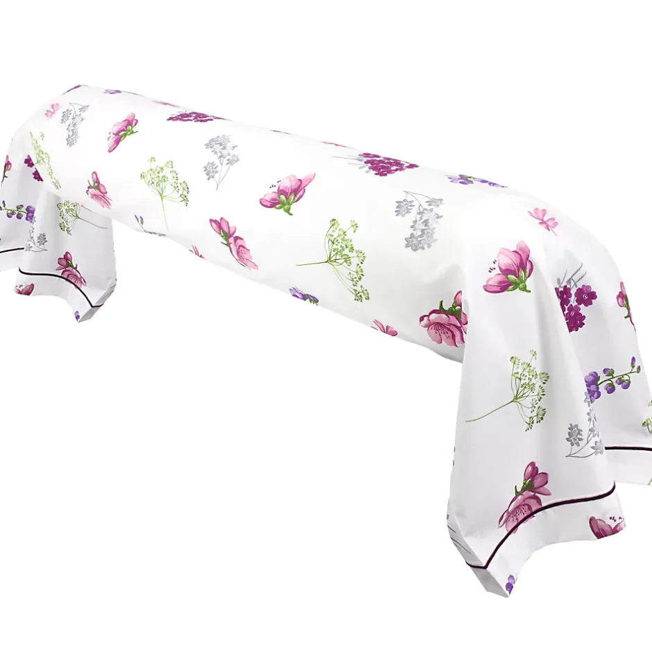 Linnea Taie de traversin 240x43 cm coton PRETTY blanc Clearance