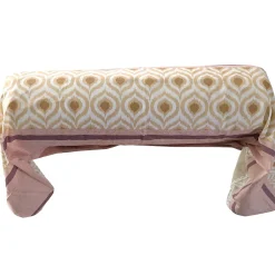Linnea Taie de traversin 200x43 cm coton INOUK rose/beige