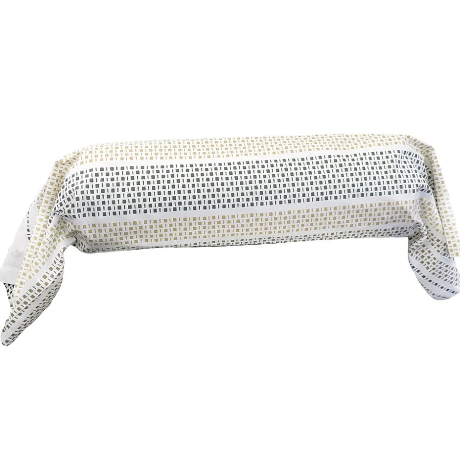 Linnea Taie de traversin 200x43 cm coton NIAGARA vert Kaki