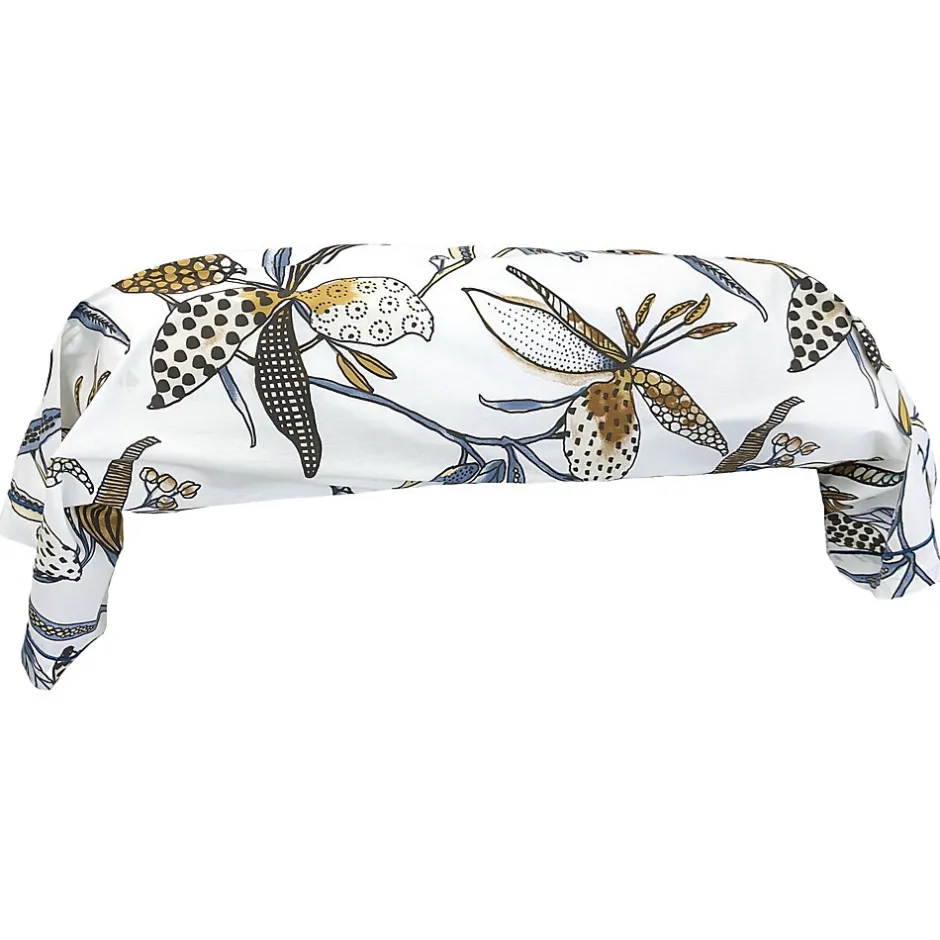 Linnea Taie de traversin 200x43 cm en coton PÉNÉLOPE beige Silice