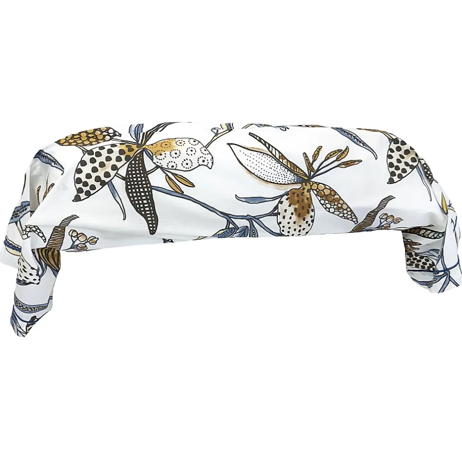 Linnea Taie de traversin 240x43 cm en coton PÉNÉLOPE beige Silice Outlet